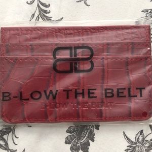 New b-low the belt red card holder